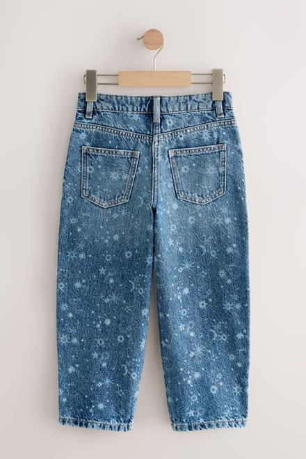 Next / Джинсы с принтом для девочки - фото 6