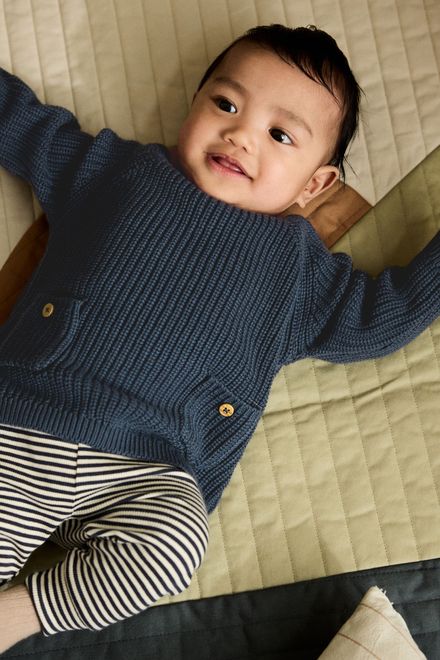 Next / Комплект вязаный джемпер и легинсы для мальчика - фото 5