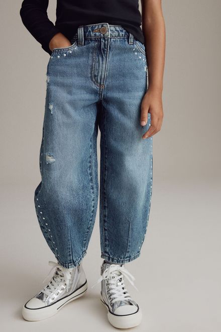 Next / Джинсы с заклепками для девочки - фото 2