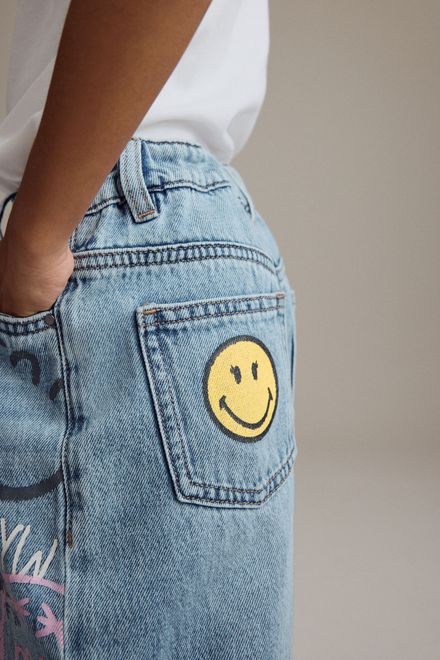 Next / Джинсы с принтом для девочки