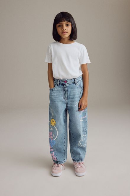 Next / Джинсы с принтом для девочки