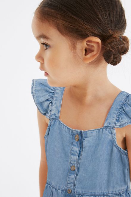 Next / Полукомбинезон джинсовый для девочки