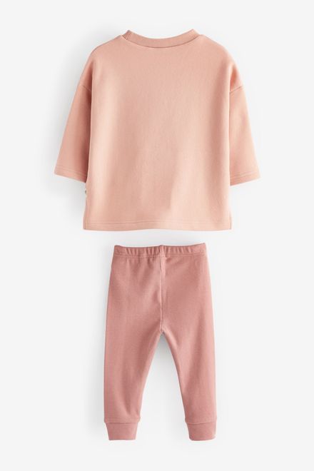 Next / Коплект джемпер трикотажный и брюки спортивные для девочки - фото 7