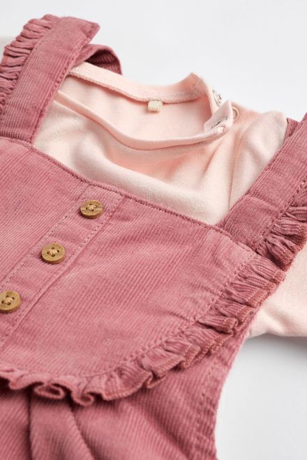 Next / Комплект боди и полукомбинезон для девочки - фото 4