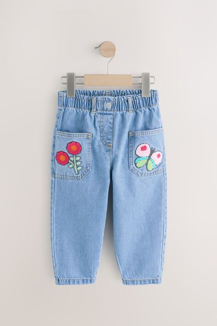 Next / Джинсы с нашивками для девочки