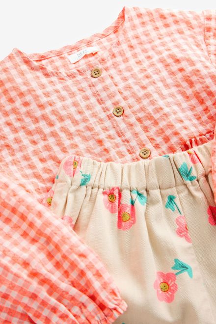 Next / Комплект блузка и брюки с принтом для девочки