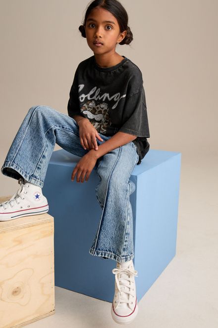 Next / Джинсы расклешенные для девочки