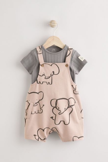 Next / Комплект полукомбинезон и боди для мальчика