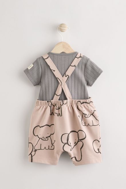 Next / Комплект полукомбинезон и боди для мальчика - фото 3