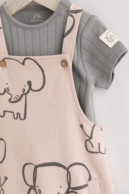 Next / Комплект полукомбинезон и боди для мальчика - фото 4