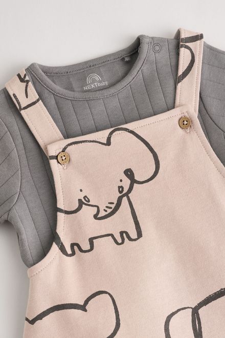 Next / Комплект полукомбинезон и боди для мальчика - фото 5