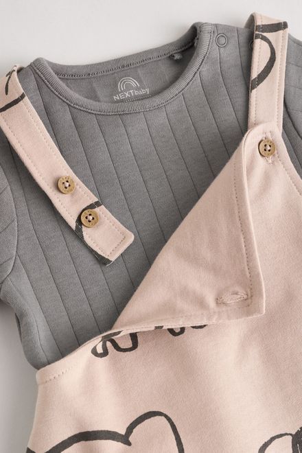 Next / Комплект полукомбинезон и боди для мальчика - фото 6