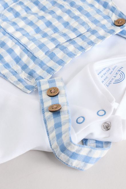 Next / Комплект полукомбинезон и боди для мальчика - фото 6