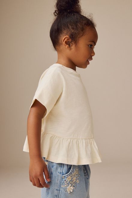 Next / Футболка с баской для девочки - фото 4