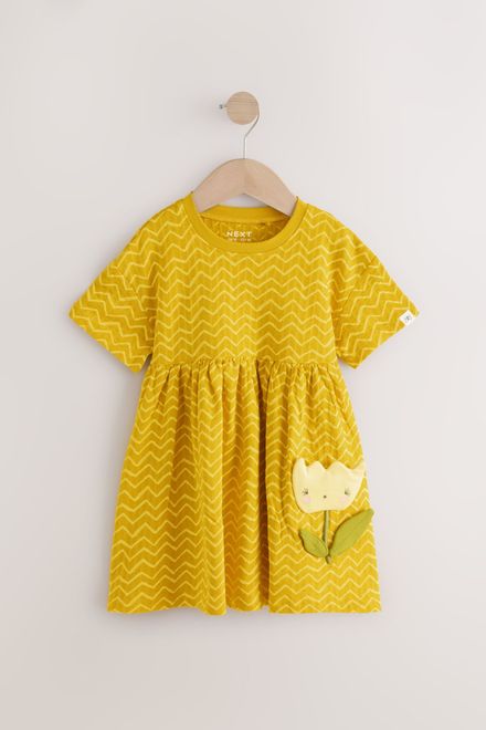 Next / Платье с 3D цветком для девочки