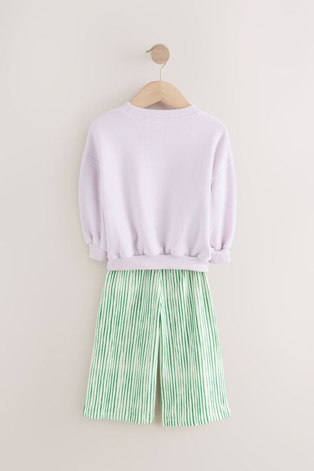 Next / Комплект свитшот с аппликацией и брюки для девочки - фото 5