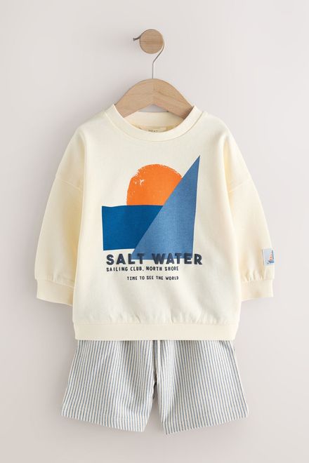 Next / Комплект свитшот и шорты трикотажные для мальчика