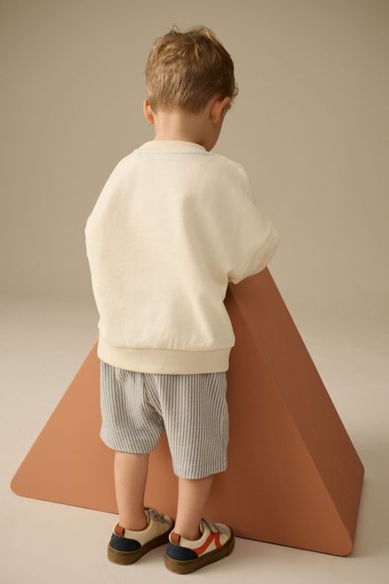 Next / Комплект свитшот и шорты трикотажные для мальчика - фото 3