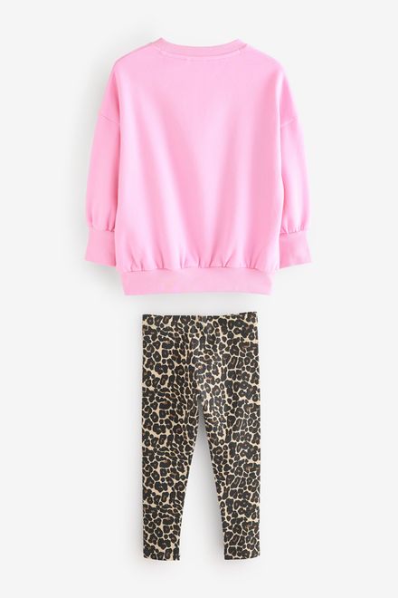 Next / Комплект свитшот и легинсы для девочки - фото 5