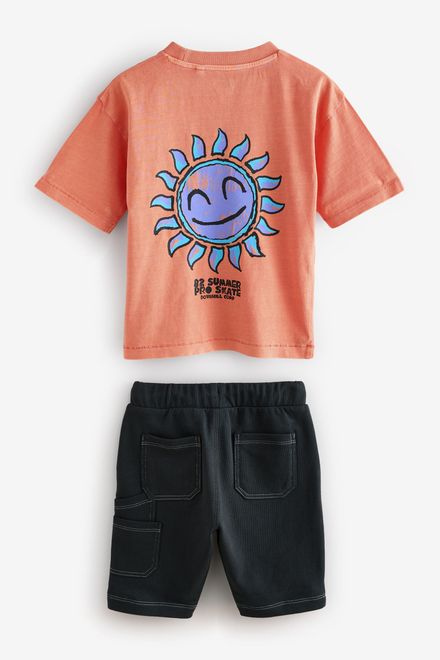 Next / Комплект футболка и шорты трикотажные для мальчика - фото 7