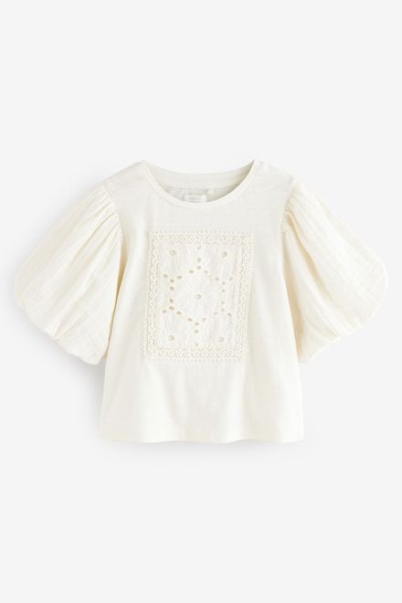 Next / Футболка с объемными рукавами для девочки - фото 10