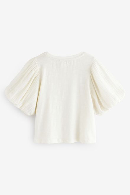 Next / Футболка с объемными рукавами для девочки - фото 11