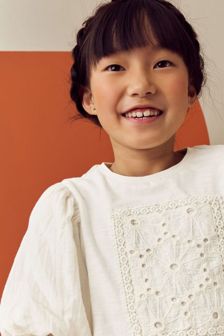 Next / Футболка с объемными рукавами для девочки - фото 5