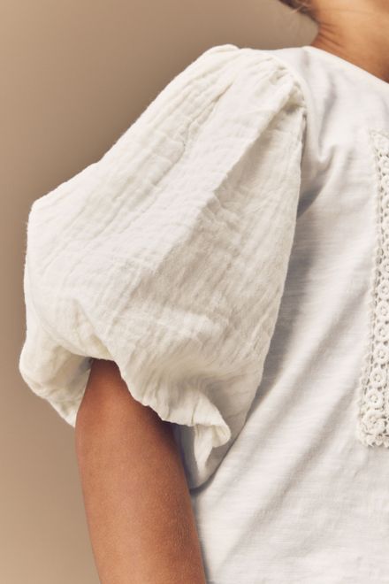 Next / Футболка с объемными рукавами для девочки - фото 9