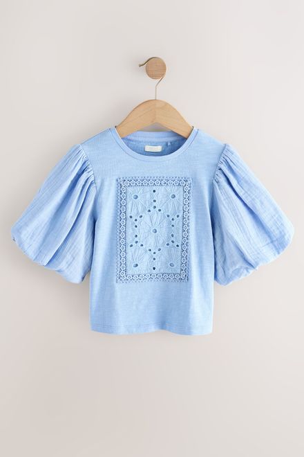 Next / Футболка с объемными рукавами для девочки