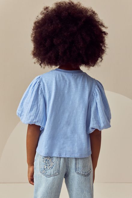 Next / Футболка с объемными рукавами для девочки - фото 3