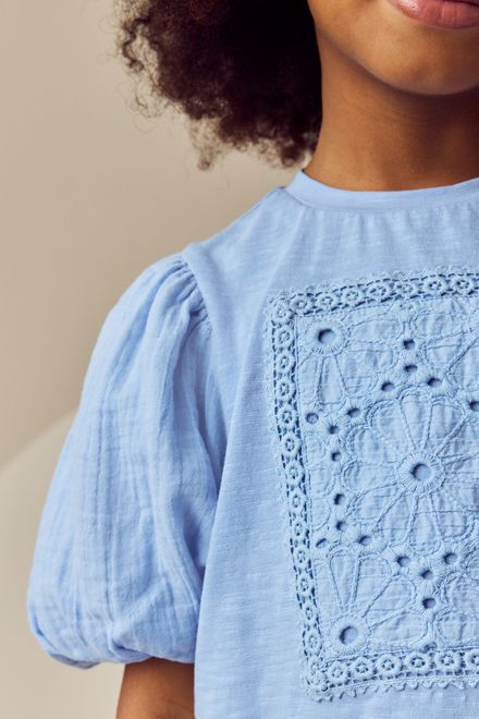 Next / Футболка с объемными рукавами для девочки - фото 4