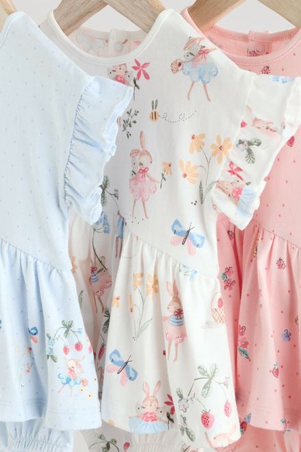 Next / Ромпер, 3 шт. для девочки - фото 2