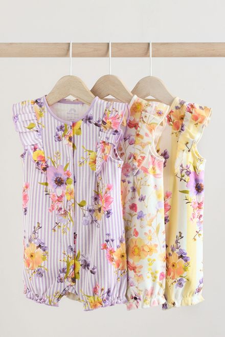 Next / Ромпер, 3 шт. для девочки