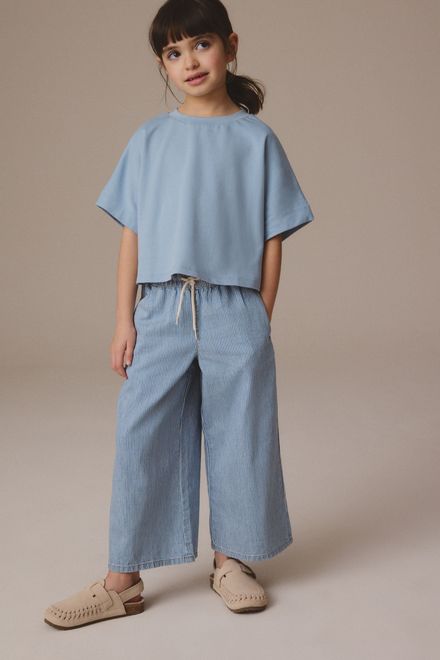 Next / Джинсы палаццо для девочки - фото 2