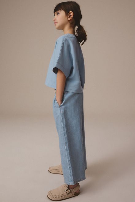 Next / Джинсы палаццо для девочки - фото 3