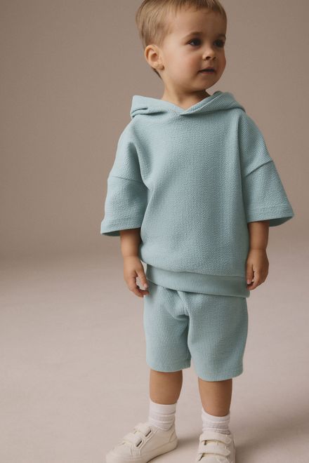 Next / Комплект худи с коротким рукавом и шорты трикотажные для мальчика - фото 2