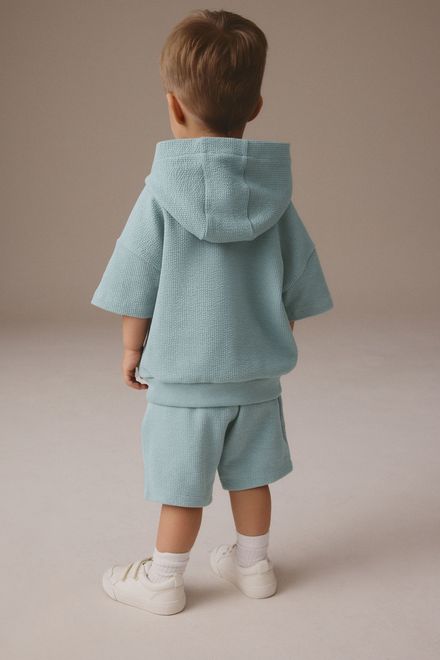 Next / Комплект худи с коротким рукавом и шорты трикотажные для мальчика - фото 3