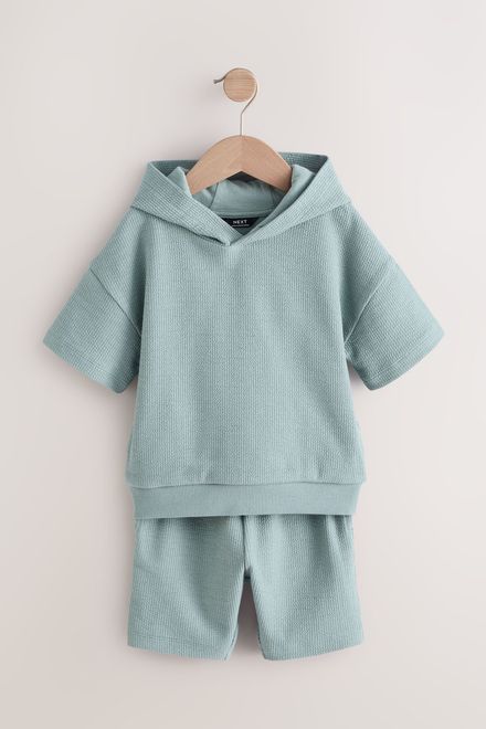 Next / Комплект худи с коротким рукавом и шорты трикотажные для мальчика - фото 4