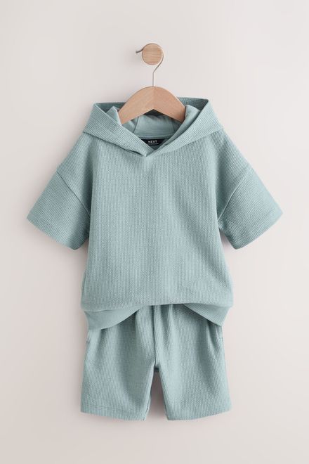 Next / Комплект худи с коротким рукавом и шорты трикотажные для мальчика - фото 5