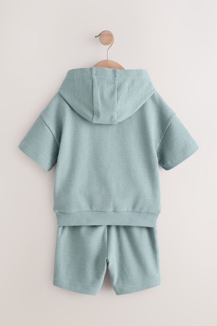 Next / Комплект худи с коротким рукавом и шорты трикотажные для мальчика - фото 6