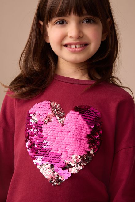 Next / Лонгслив с пайетками для девочки - фото 3