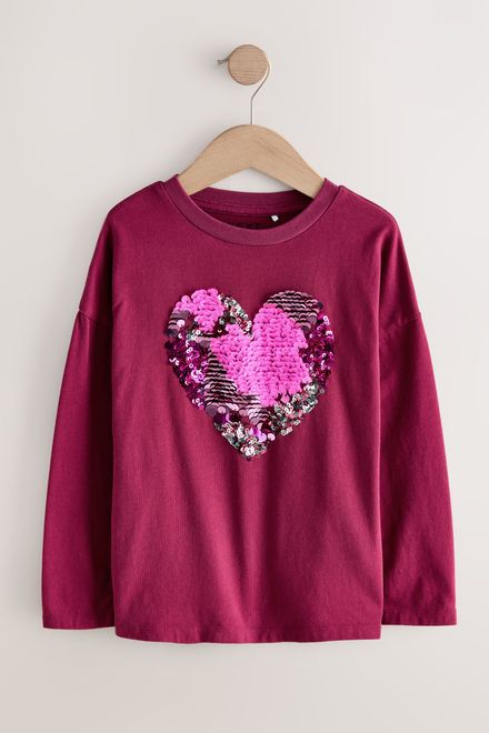 Next / Лонгслив с пайетками для девочки - фото 5