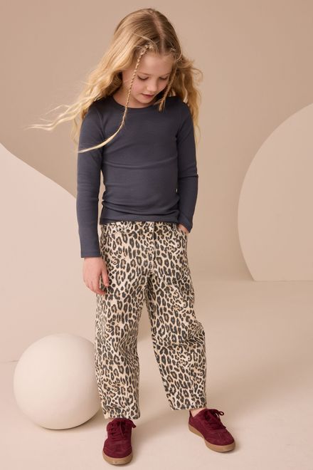 Next / Лонгслив в рубчик для девочки - фото 2