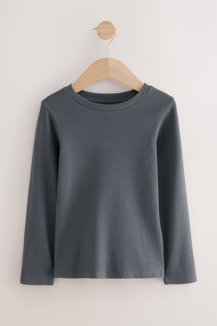 Next / Лонгслив в рубчик для девочки - фото 3