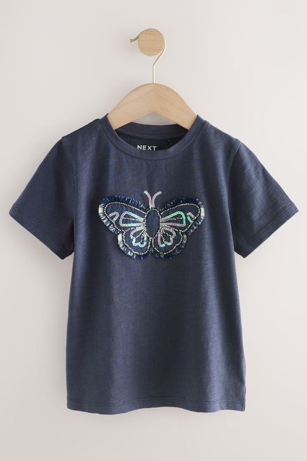 Next / Футболка с пайетками для девочки