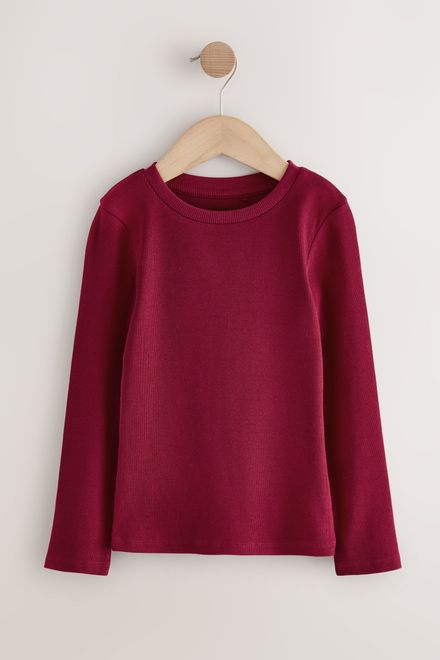 Next / Лонгслив в рубчик для девочки - фото 4