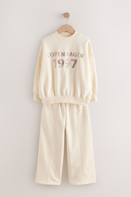 Next / Комплект свитшот и брюки wide leg для девочки - фото 7