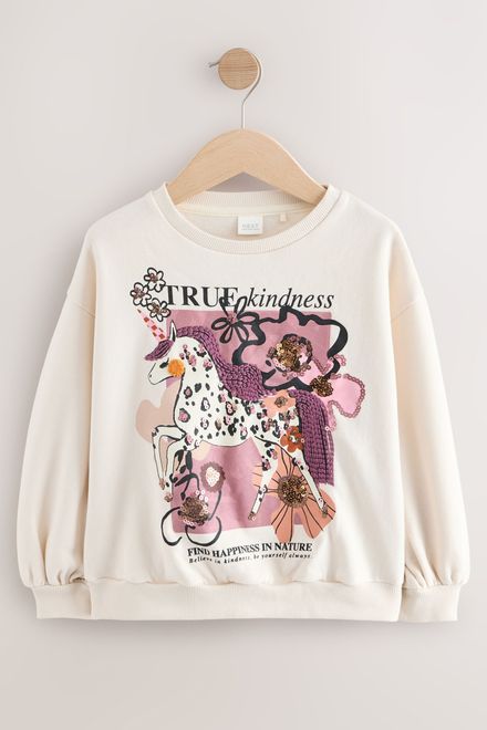 Next / Свитшот с принтом для девочки