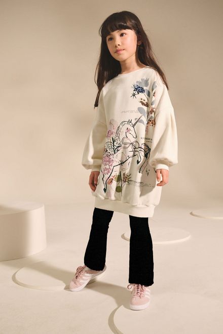 Next / Платье свитшот с пайетками для девочки - фото 2