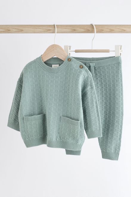 Next / Комплект вязаный джемпер и брюки для мальчика